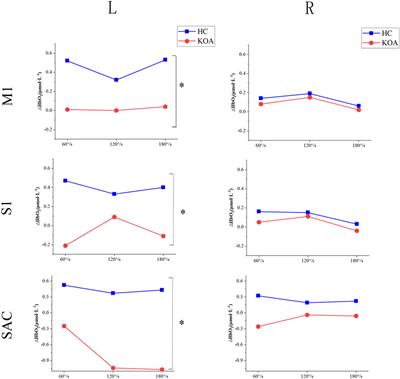 Altered activation patterns of the sensory-motor cortex in patients with knee osteoarthritis during knee isokinetic movement at different speeds
